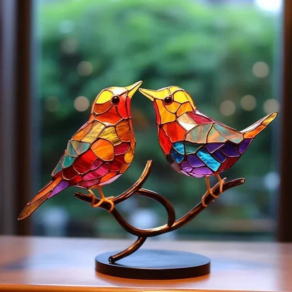 Avelisse Vogelfigur – Glaskunst mit Farbenfrohem Design