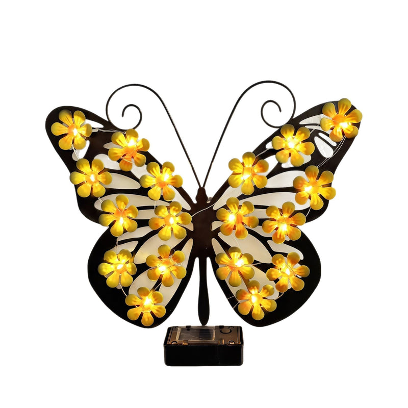 Aurevix Schmetterling Außenlampe – Solar LED mit Dämmerungssensor