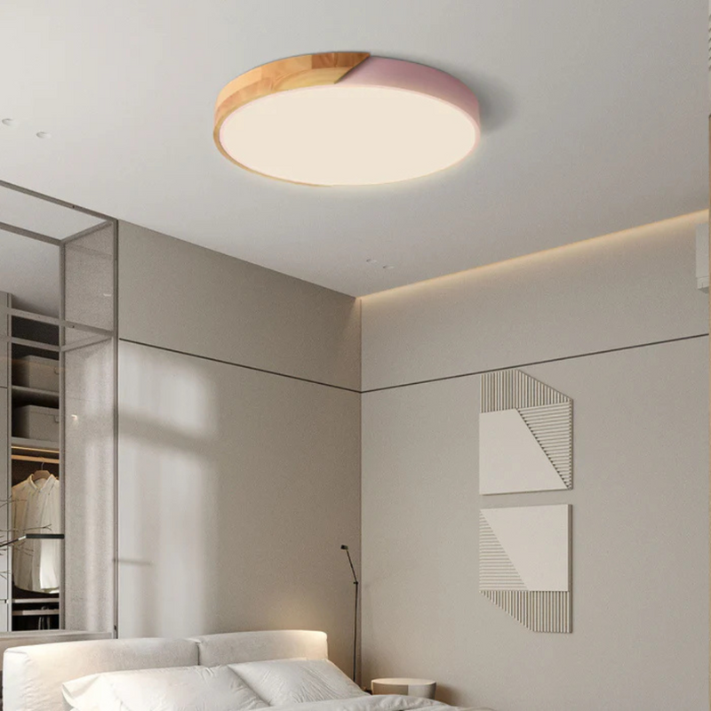Nolvessa Deckenleuchte – Skandinavisches Holzdesign mit Integrierter LED
