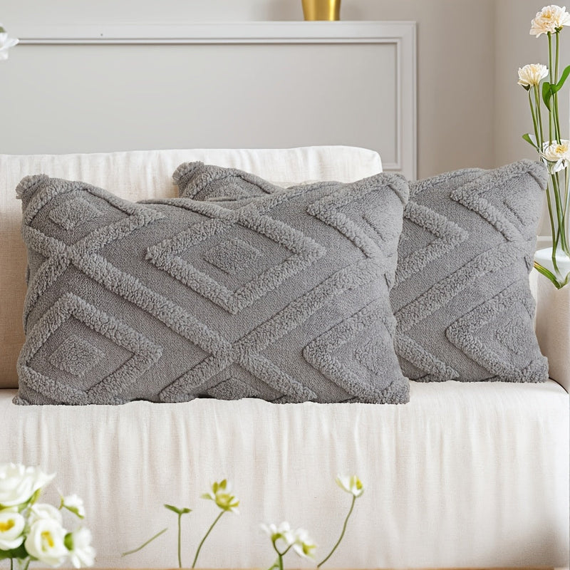 Averelle Kissenbezüge – Boho Jacquard mit Geometrischem Muster
