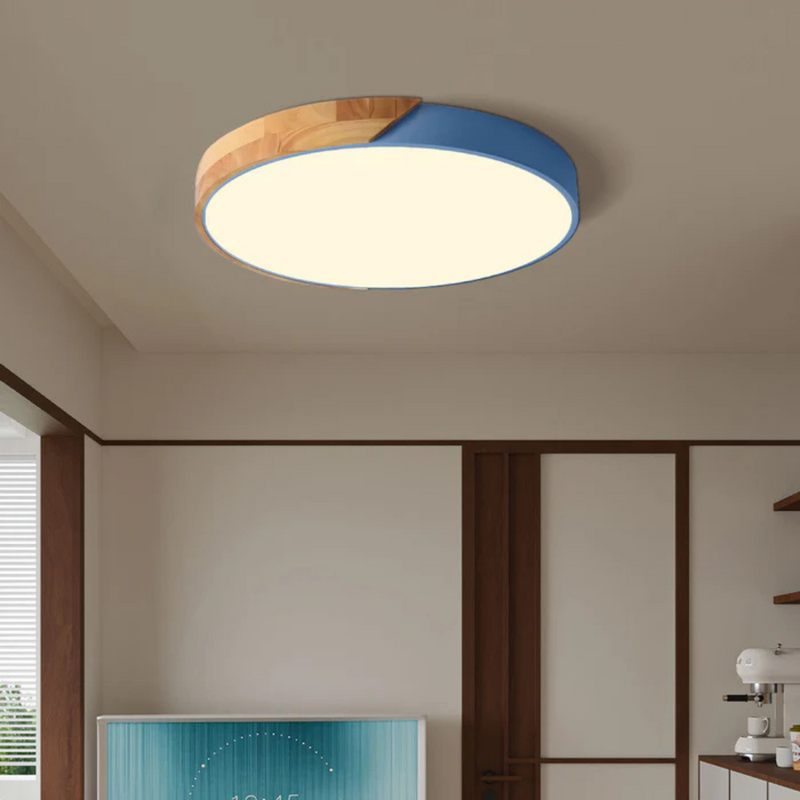 Nolvessa Deckenleuchte – Skandinavisches Holzdesign mit Integrierter LED