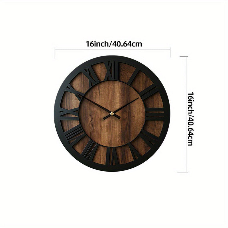 Norvella Holz Wanduhr – Runde Form mit zeitlosem Design