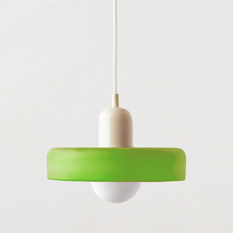 ColorLoop Pendelleuchte – Kunstzinnige Bauhaus-Hängelampe mit Warmlicht