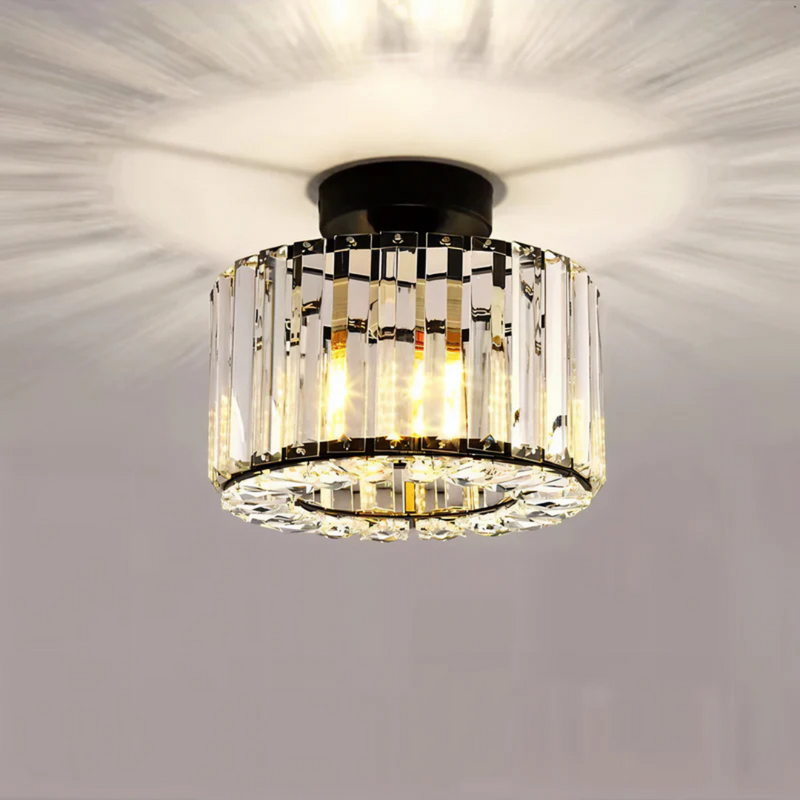 Kristall-Deckenlampe mit modernem Finish für Wohnzimmer und Schlafzimmer