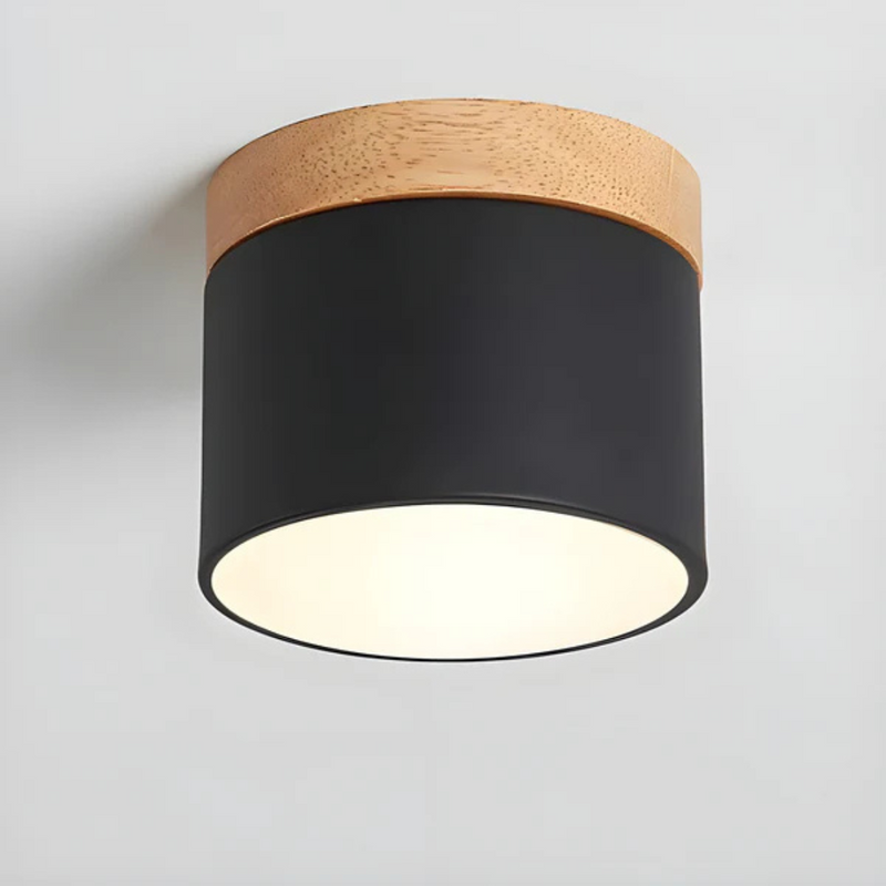 Valora Deckenlampe – Vintage Holzlook mit Warmem LED Licht