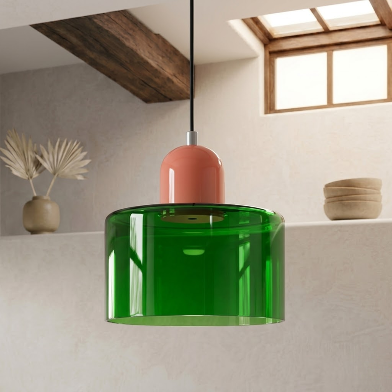 Pendelleuchte mit erweitertem Halo Design