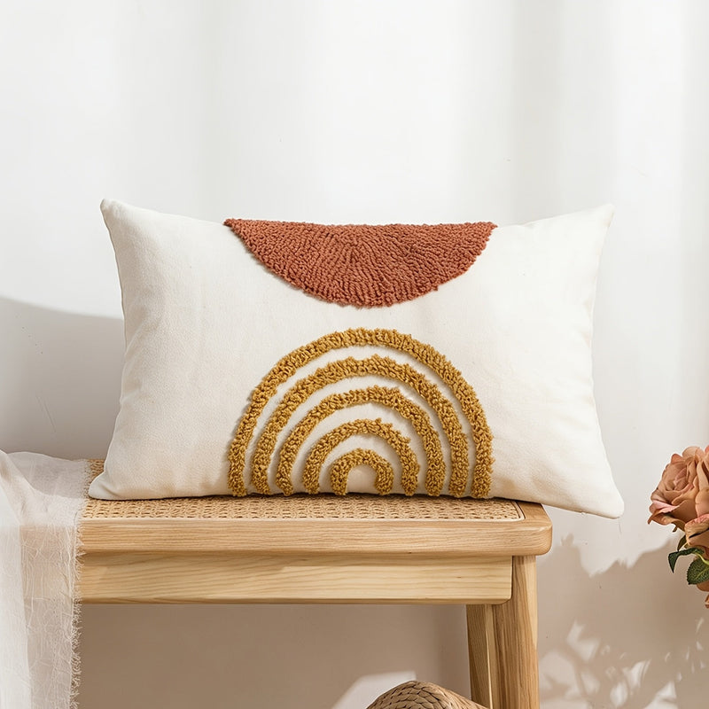 Sorvella Kissenbezug – Halbrund Geometrisches Design