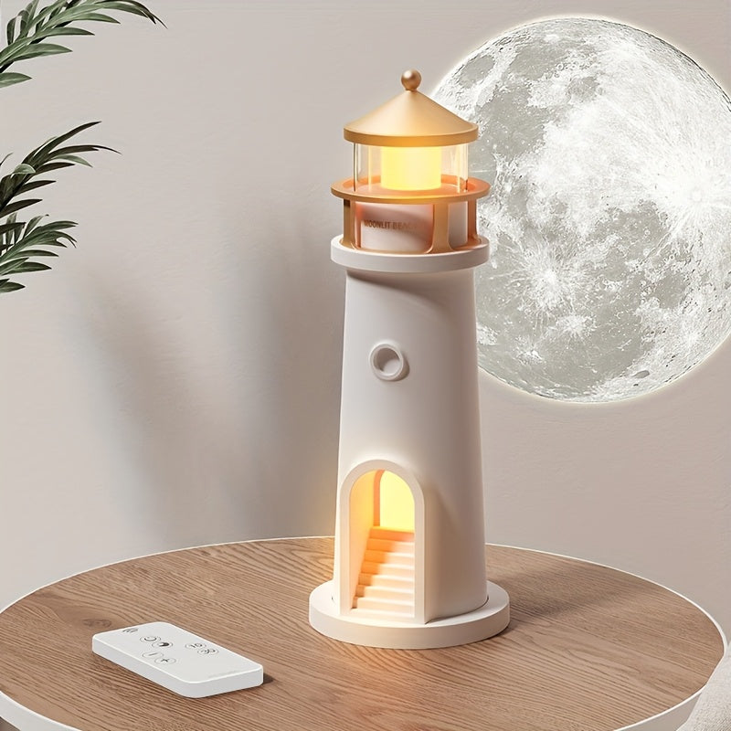 Dekorative Leuchtturm Tischlampe mit Einstellbarem Licht für Innenräume
