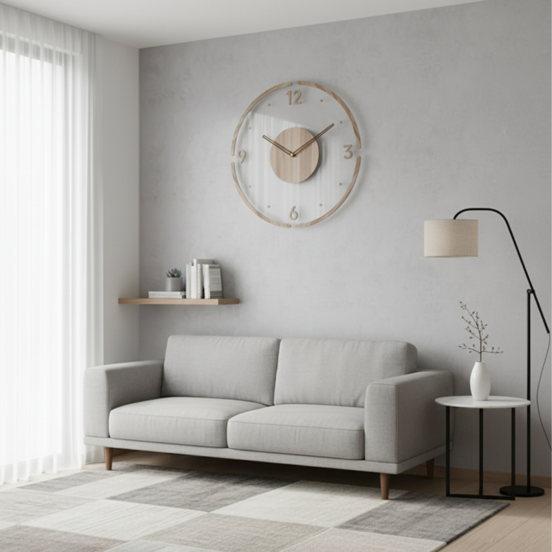 Veltrana Holz Wanduhr – Stilvolles Quartz-Uhrwerk