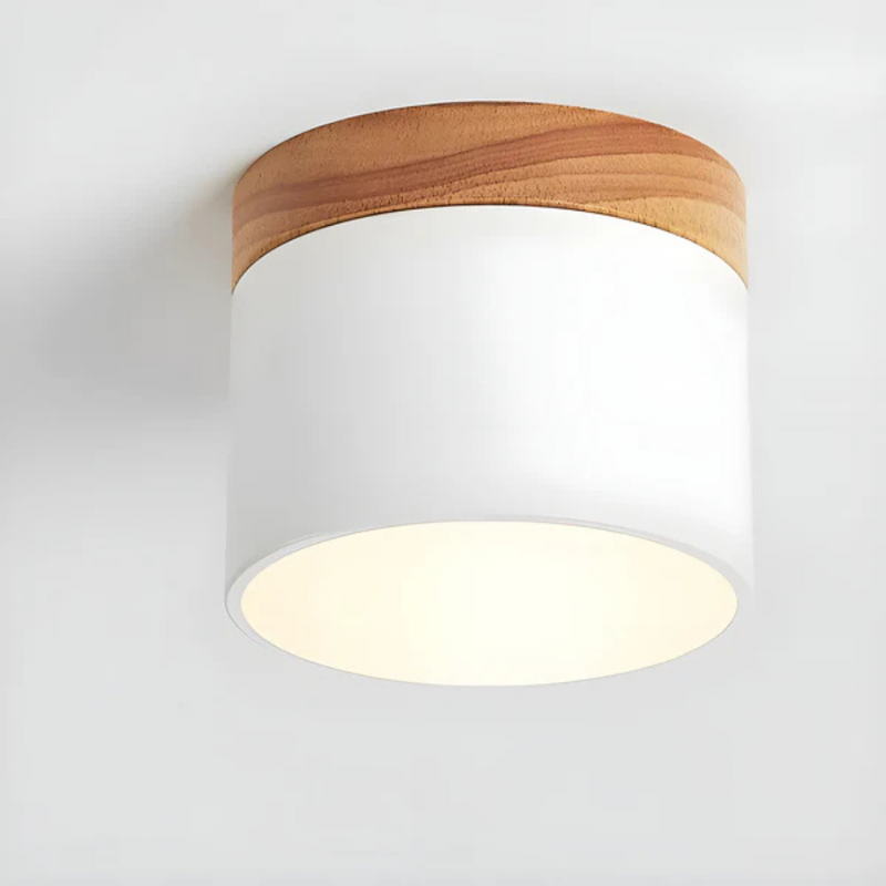 Valora Deckenlampe – Vintage Holzlook mit Warmem LED Licht