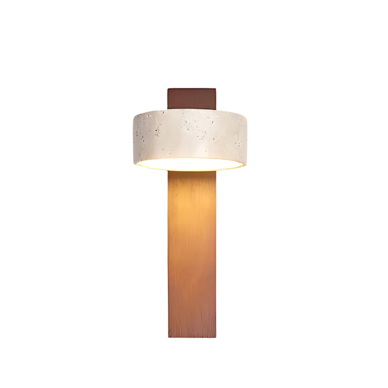 Fortiz Wandlampe – Travertin Design mit Warmem LED Licht