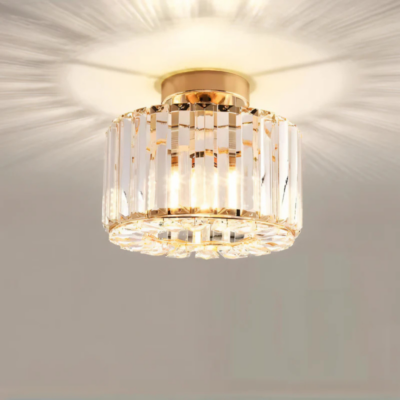Kristall-Deckenlampe mit modernem Finish für Wohnzimmer und Schlafzimmer