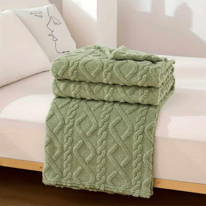 Sorvane Plaid – Strickdesign mit Relief für Wärme
