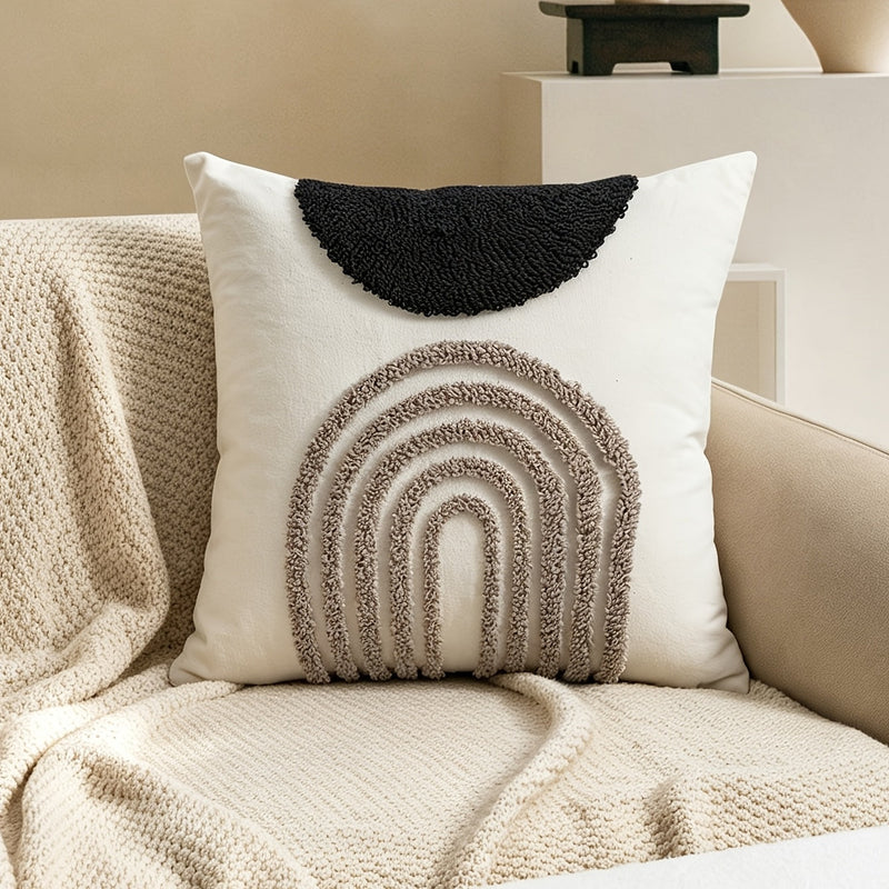 Sorvella Kissenbezug – Halbrund Geometrisches Design