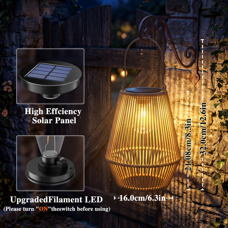 Virello Hängeleuchte – Solar LED Beleuchtung mit Hoher Lichtausbeute