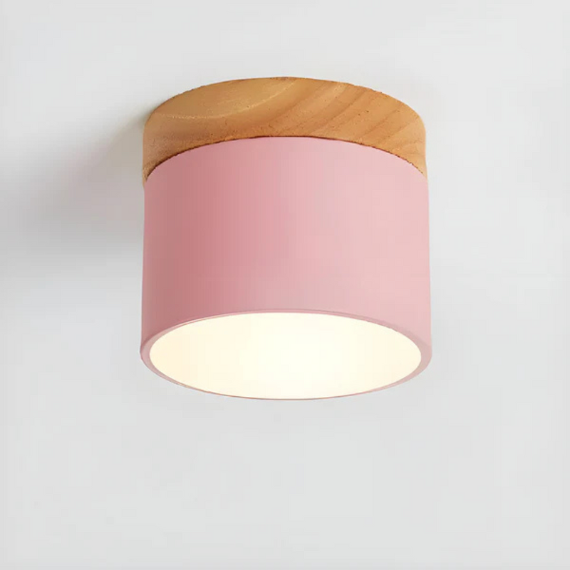 Valora Deckenlampe – Vintage Holzlook mit Warmem LED Licht