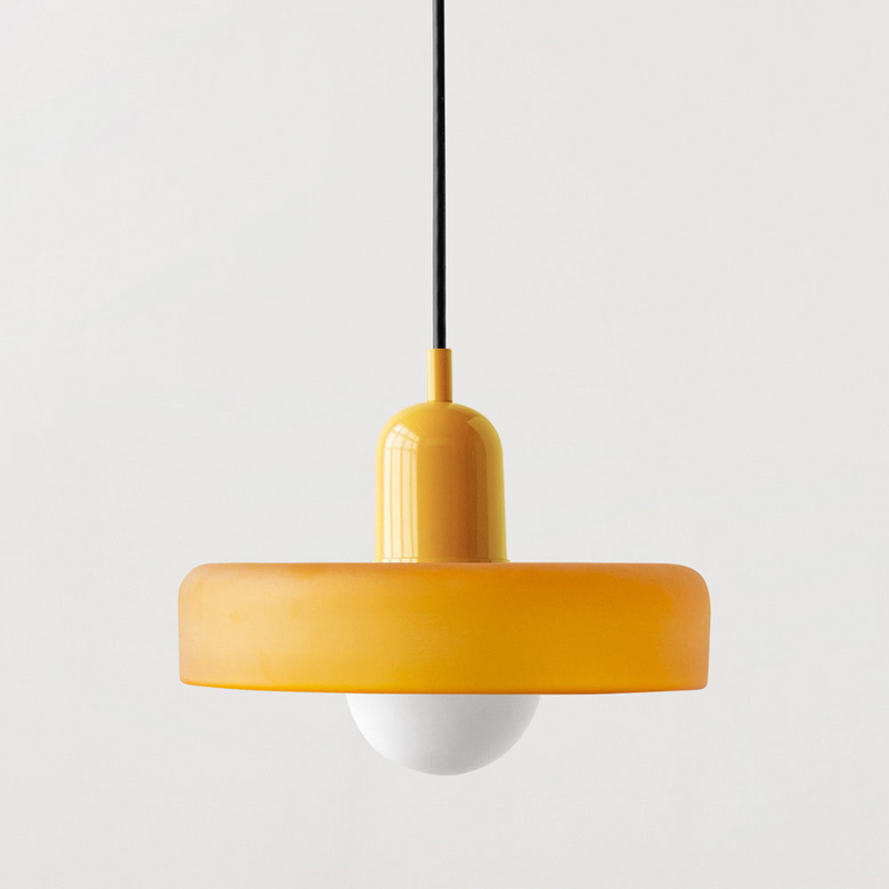ColorLoop Pendelleuchte – Kunstzinnige Bauhaus-Hängelampe mit Warmlicht