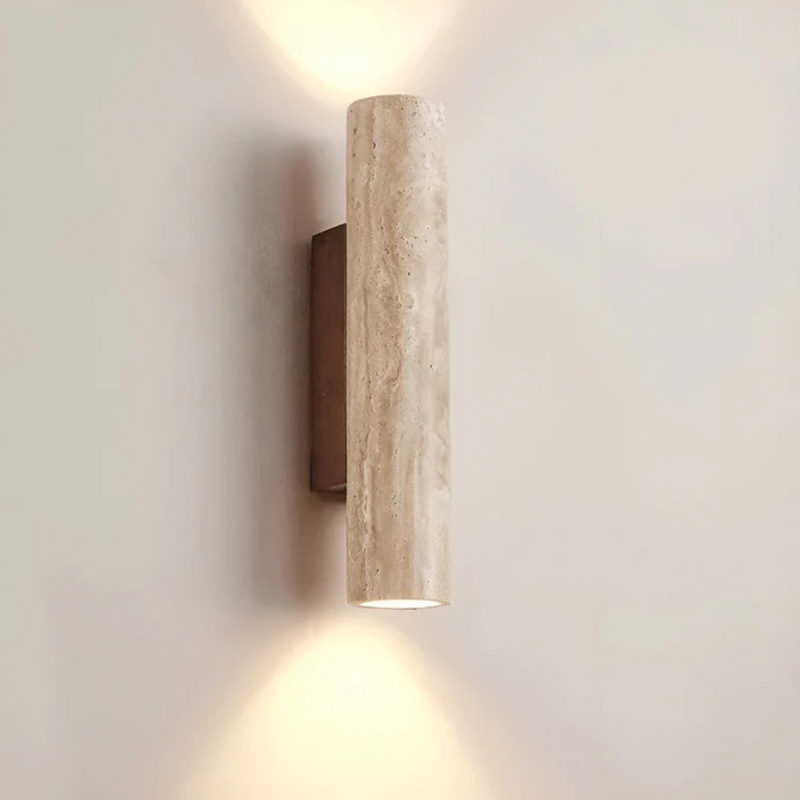 Orvessa Wandlampe – Travertin Wabi Sabi Design
