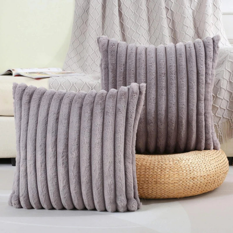 Velruna Dekokissen – Weicher Plüschtextur für Sofa und Bett