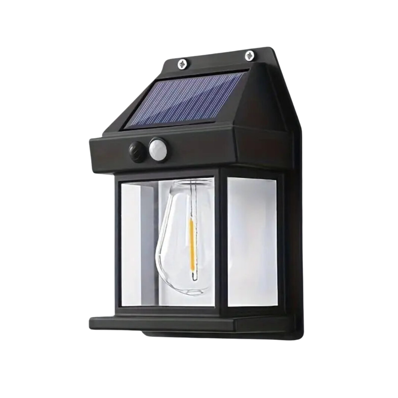 Elvessa Außenlampe – Solar LED mit Bewegungs- und Dämmerungssensor