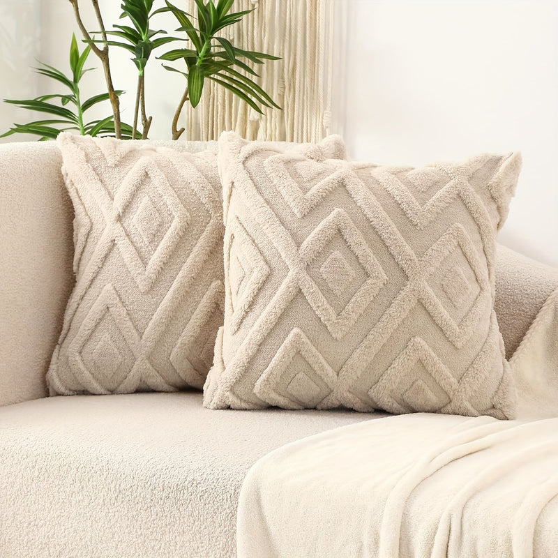 Averelle Kissenbezüge – Boho Jacquard mit Geometrischem Muster