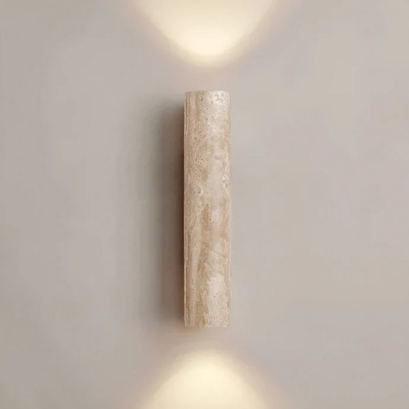 Orvessa Wandlampe – Travertin Wabi Sabi Design