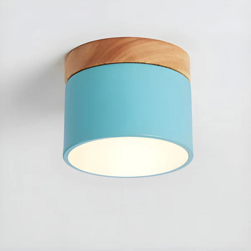 Valora Deckenlampe – Vintage Holzlook mit Warmem LED Licht
