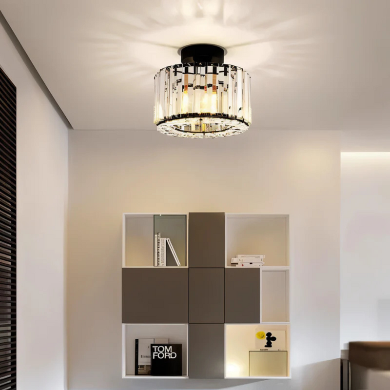 Kristall-Deckenlampe mit modernem Finish für Wohnzimmer und Schlafzimmer