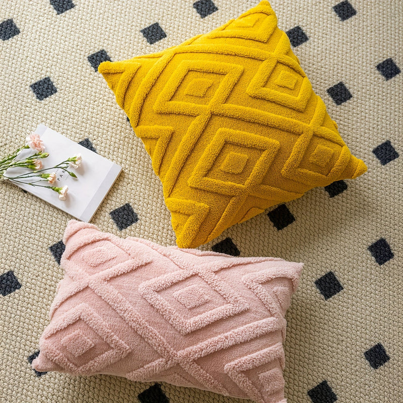 Averelle Kissenbezüge – Boho Jacquard mit Geometrischem Muster