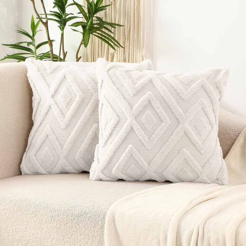 Averelle Kissenbezüge – Boho Jacquard mit Geometrischem Muster