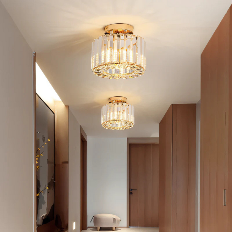 Kristall-Deckenlampe mit modernem Finish für Wohnzimmer und Schlafzimmer