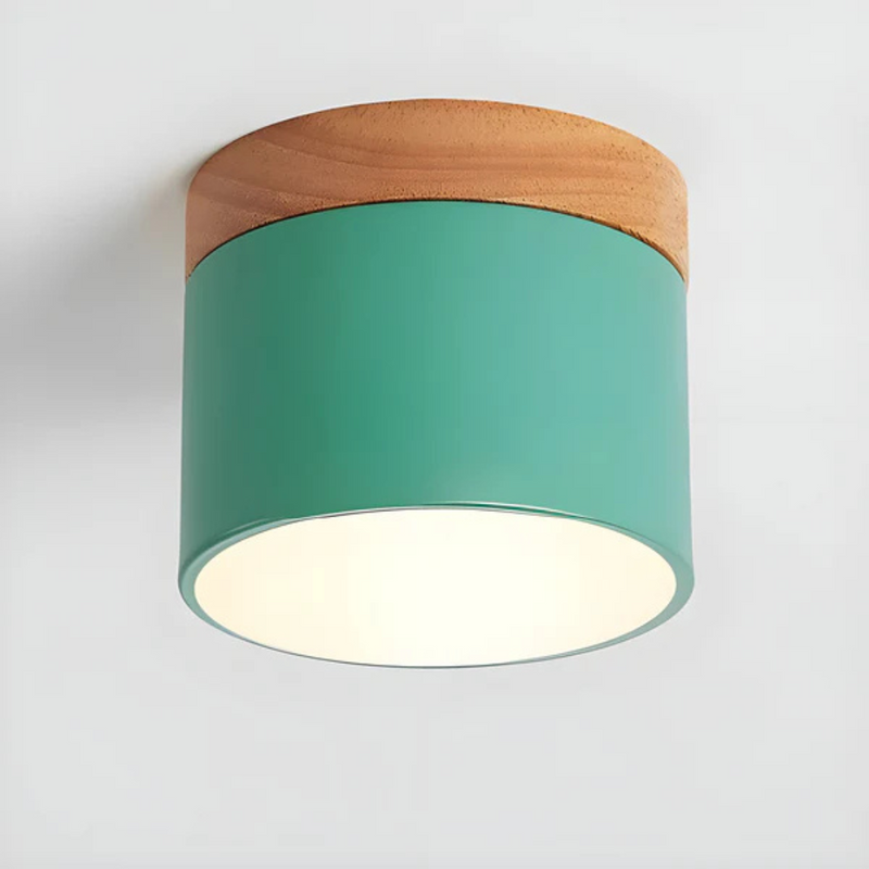 Valora Deckenlampe – Vintage Holzlook mit Warmem LED Licht