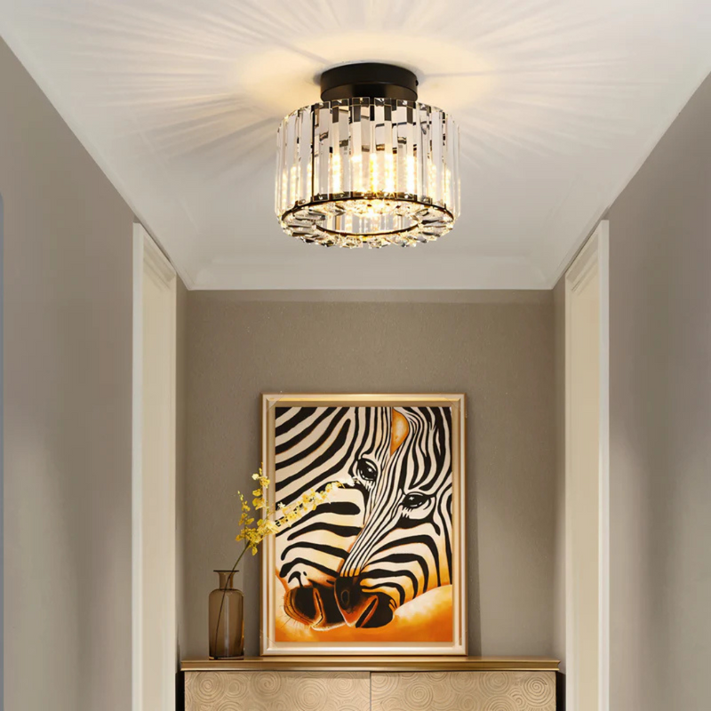 Kristall-Deckenlampe mit modernem Finish für Wohnzimmer und Schlafzimmer