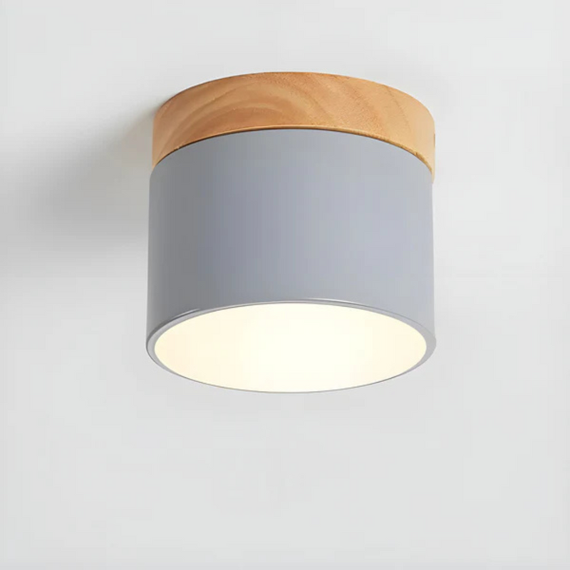 Valora Deckenlampe – Vintage Holzlook mit Warmem LED Licht