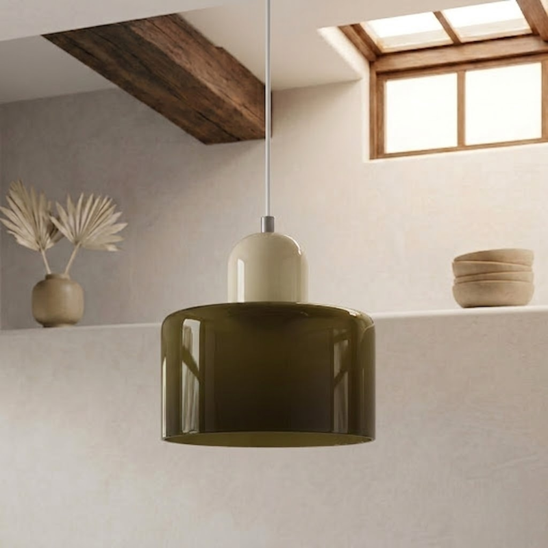 Pendelleuchte mit erweitertem Halo Design