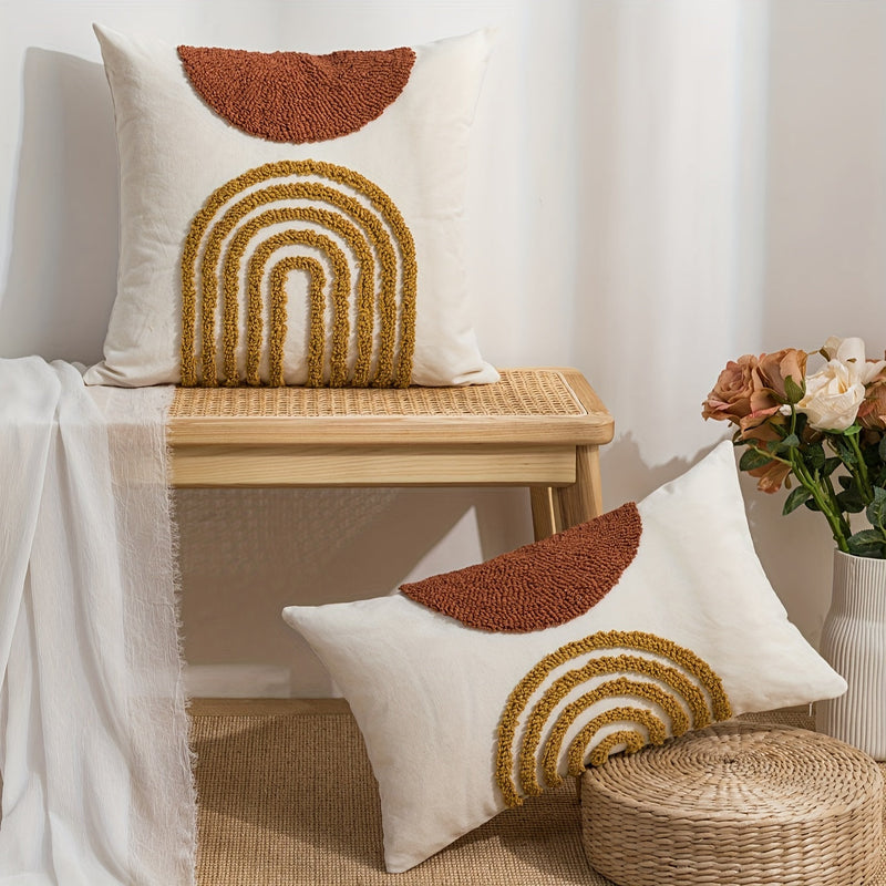 Sorvella Kissenbezug – Halbrund Geometrisches Design