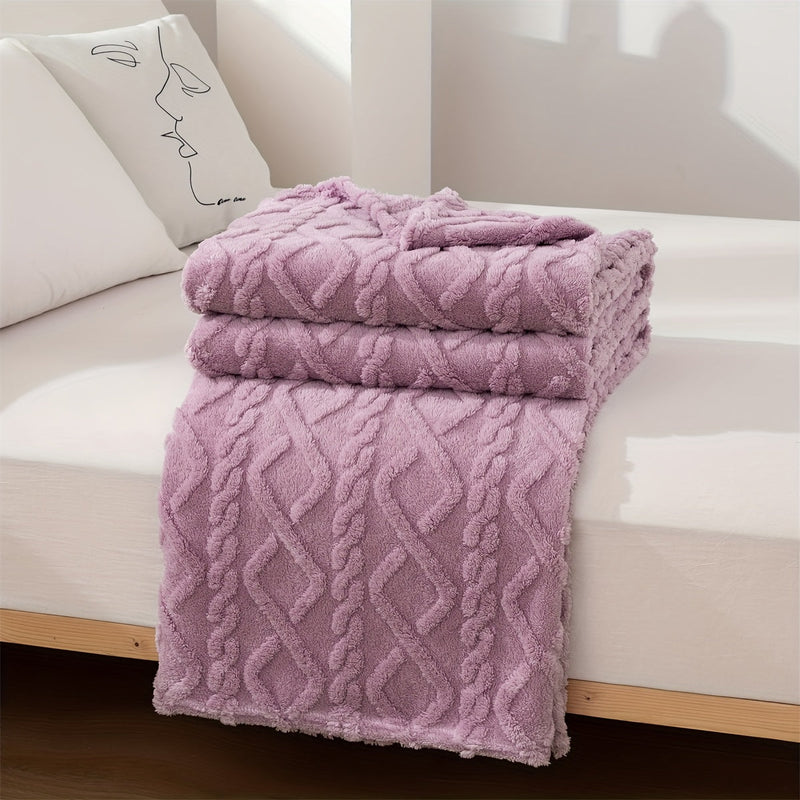 Sorvane Plaid – Strickdesign mit Relief für Wärme