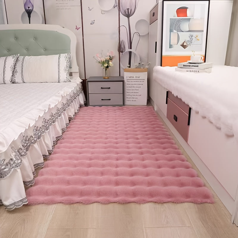 Velmira Antirutsch Teppich – Extra Flauschiges Bubble Design