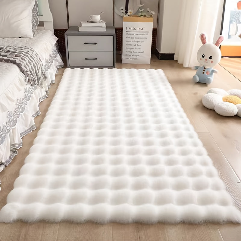 Velmira Antirutsch Teppich – Extra Flauschiges Bubble Design