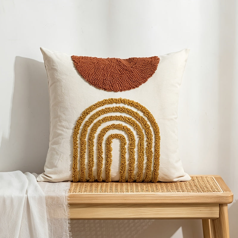 Sorvella Kissenbezug – Halbrund Geometrisches Design