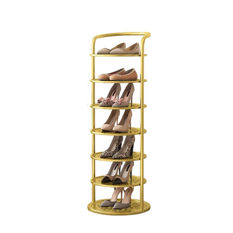 Rondelva Schuhregal – Rundes Metalldesign mit 5 bis 8 Etagen