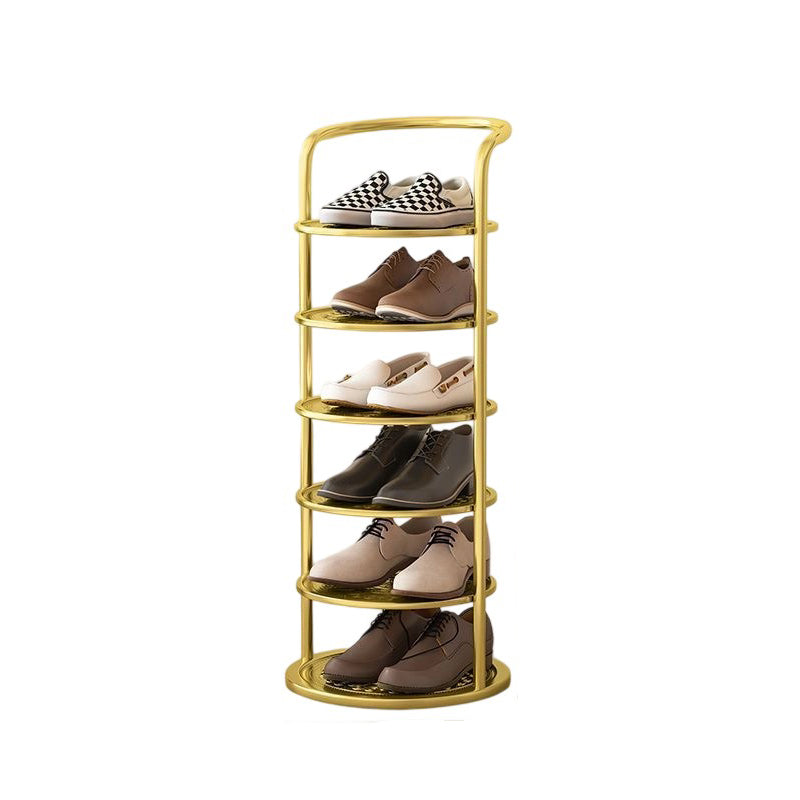 Rondelva Schuhregal – Rundes Metalldesign mit 5 bis 8 Etagen