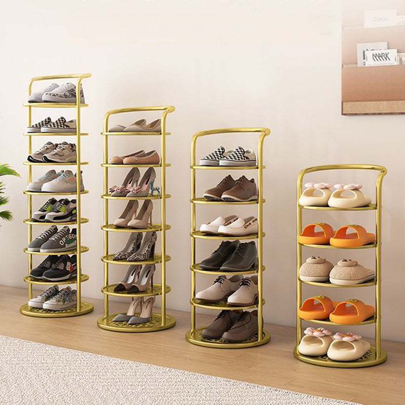 Rondelva Schuhregal – Rundes Metalldesign mit 5 bis 8 Etagen