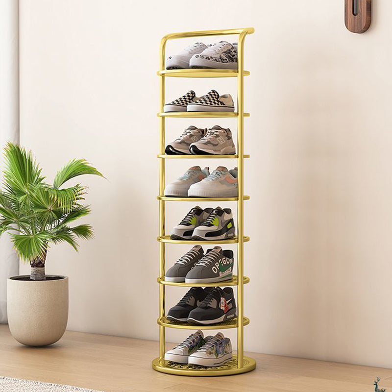 Rondelva Schuhregal – Rundes Metalldesign mit 5 bis 8 Etagen
