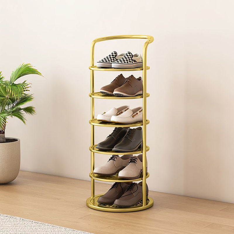 Rondelva Schuhregal – Rundes Metalldesign mit 5 bis 8 Etagen