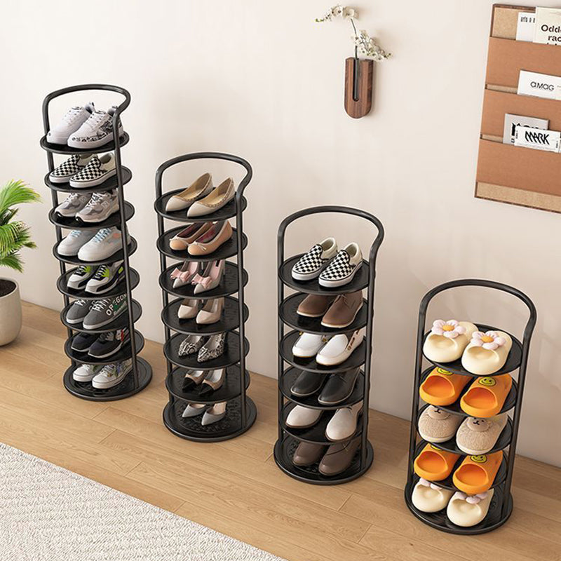 Rondelva Schuhregal – Rundes Metalldesign mit 5 bis 8 Etagen