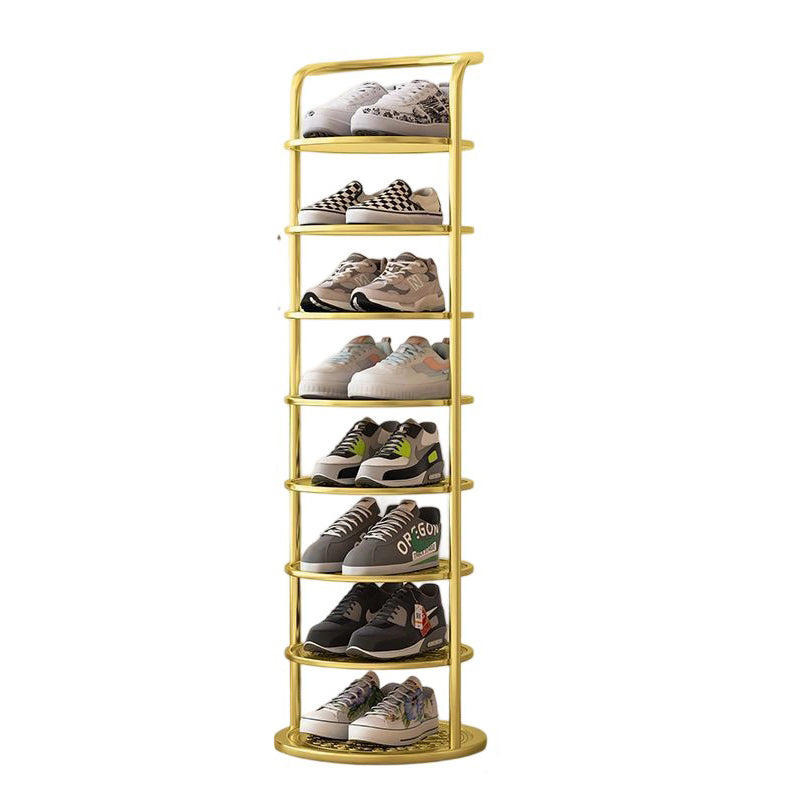 Rondelva Schuhregal – Rundes Metalldesign mit 5 bis 8 Etagen