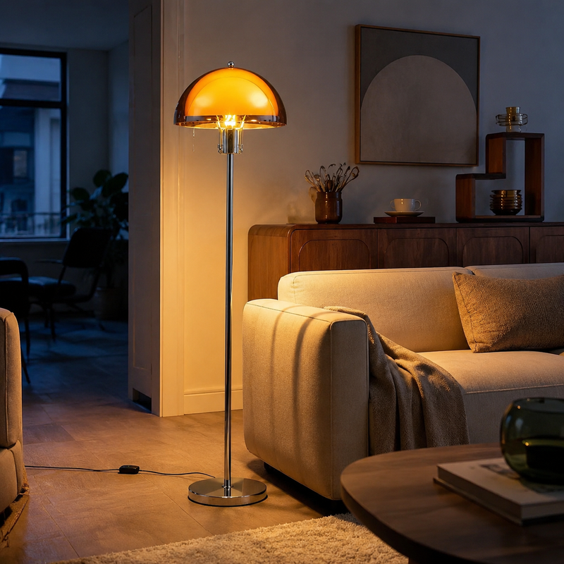 Veyloran Pilz Stehlampe – Retro Design mit Zugschalter
