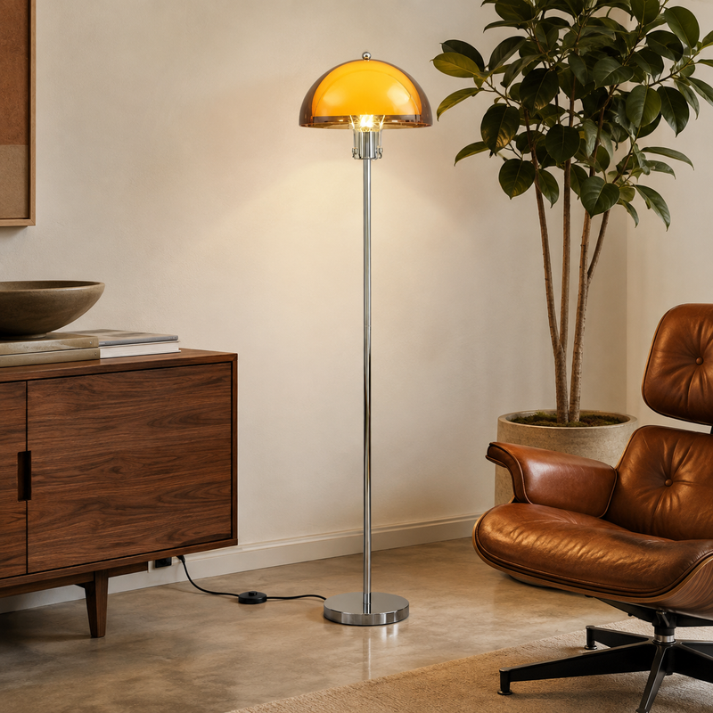 Veyloran Pilz Stehlampe – Retro Design mit Zugschalter