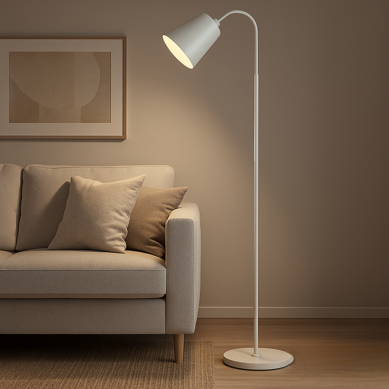 Solvendra Stehlampe – Skandinavisches Design mit Verstellbarem Lampenarm